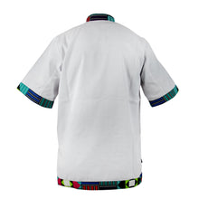 Load image into Gallery viewer, Capulana Verde White Chef Jacket
